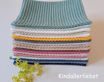 Asciugamano in piquet di cotone 100%, vari colori