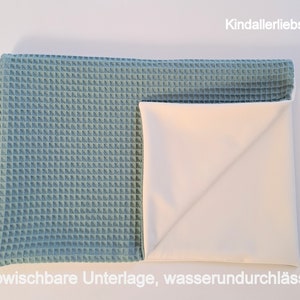 Windeltasche mit Wickelunterlage abwischbar für unterwegs Bild 7