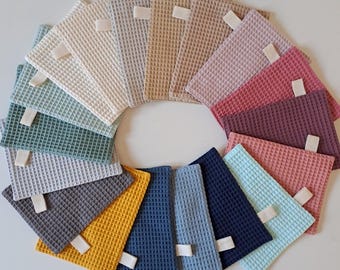 Tvättlapp våffelpiké 100% bomull i många färger