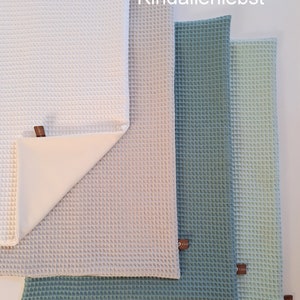 Changing mat can be wiped clean, waterproof, waffle pique, various colors