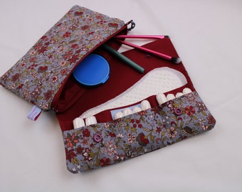 SET hygiene case + cosmetic bag / make-up bag, tampon bag, panty liner case, sanitary napkin bag, pencil case