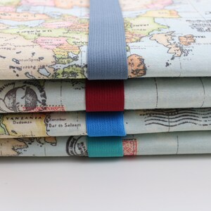 Travel case / travel organizer for families 4/meter World Map different interior colors available image 10