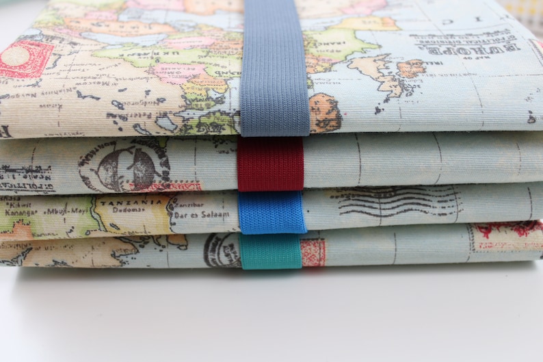 Travel case / travel organizer for families 4/meter World Map different interior colors available image 10