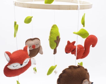 DIY sewing kit felt "Mobile forest animals", sewing kit, material pack, sewing package, handicraft set, DIY kit