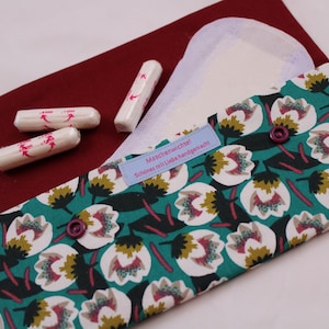 Etui für Damenbinden, Inkontinenzvorlagen, Slipeinlagen / Kosmetiktäschchen / Hygienetäschchen / Medikamententäschchen / Maskentasche