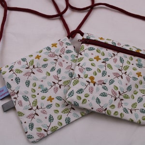 Kinder-BRUSTBEUTEL "Im Baum" mit Reißverschluss und Reflektorfähnchen; Brusttasche, Geldbörse, Geldbeutel