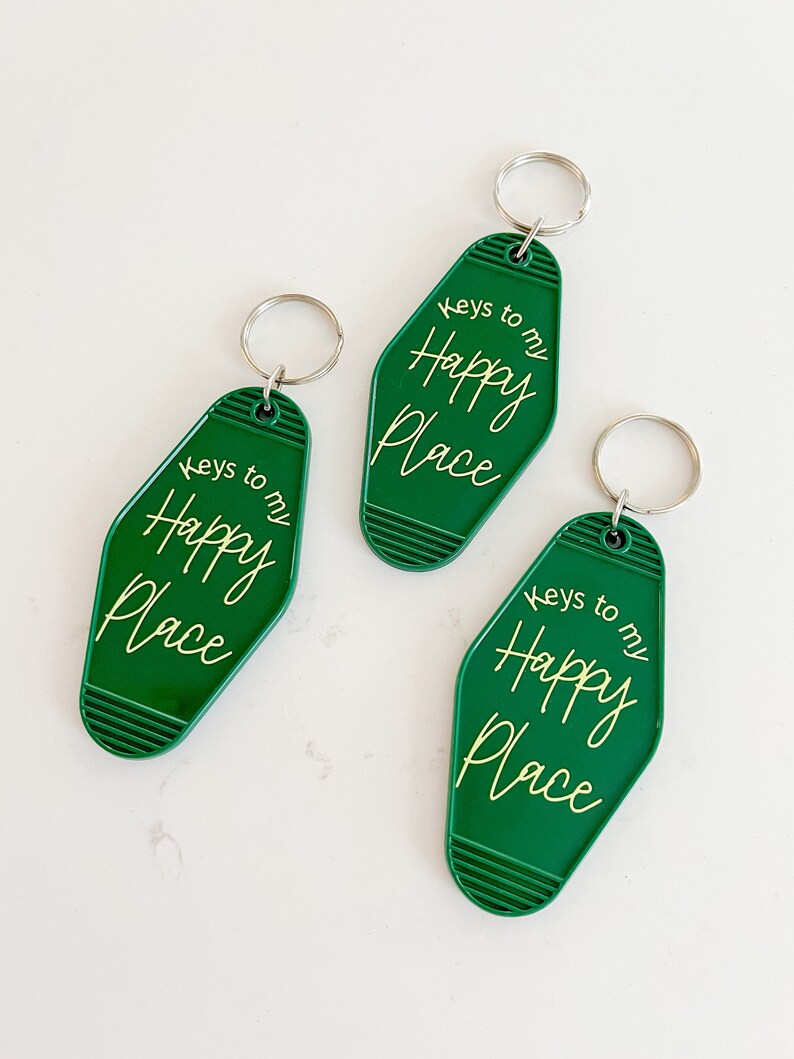 Keys to My Happy Place Keychain, Keychain, Gift for Her, Best Friend