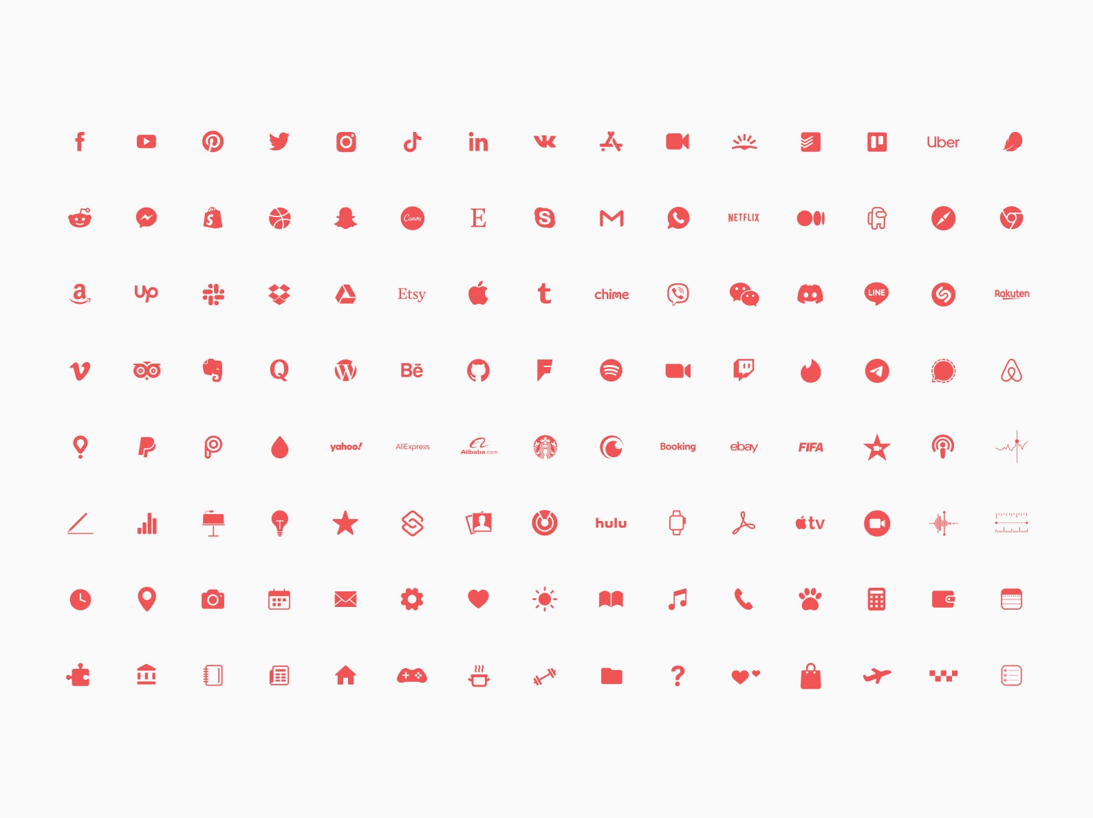 Iphone IOS 14 App Icons Pack Aesthetic Icons Minimalistic Etsy