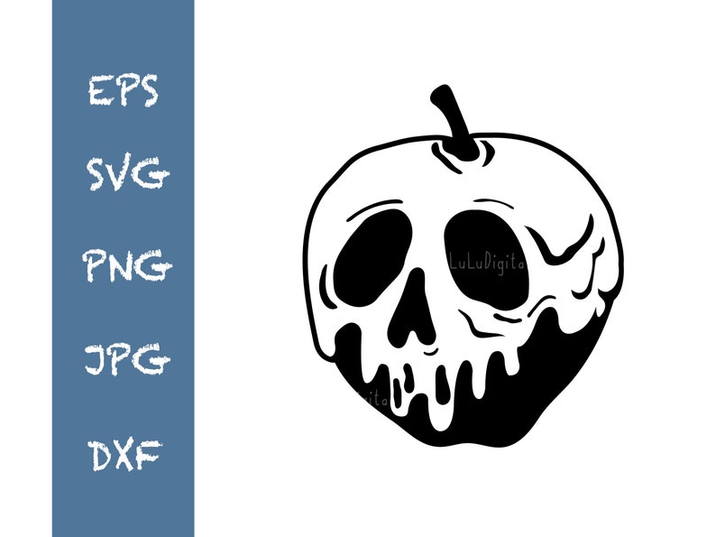 Download Snow White Poisoned Apple silhouette / Halloween poison ...