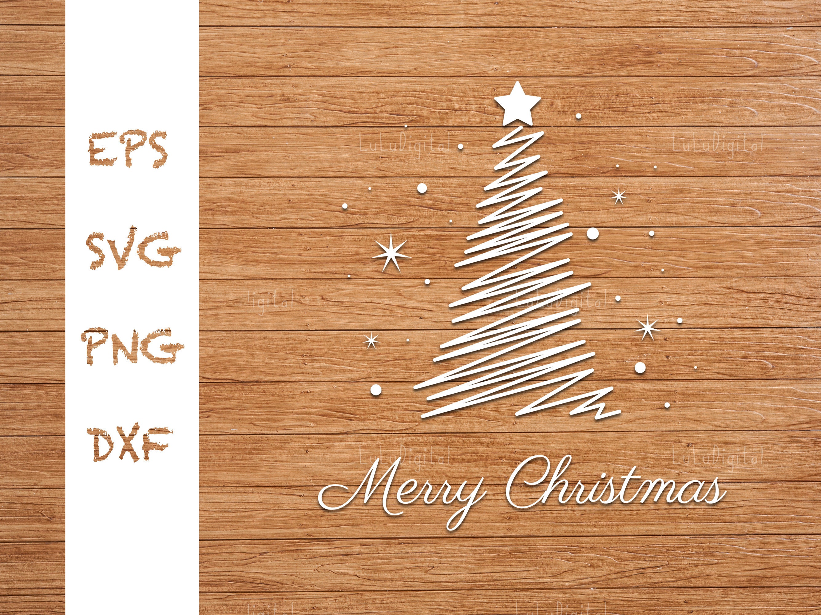 Merry Christmas / Christmas tree/ svg png eps jpg dxf | Etsy