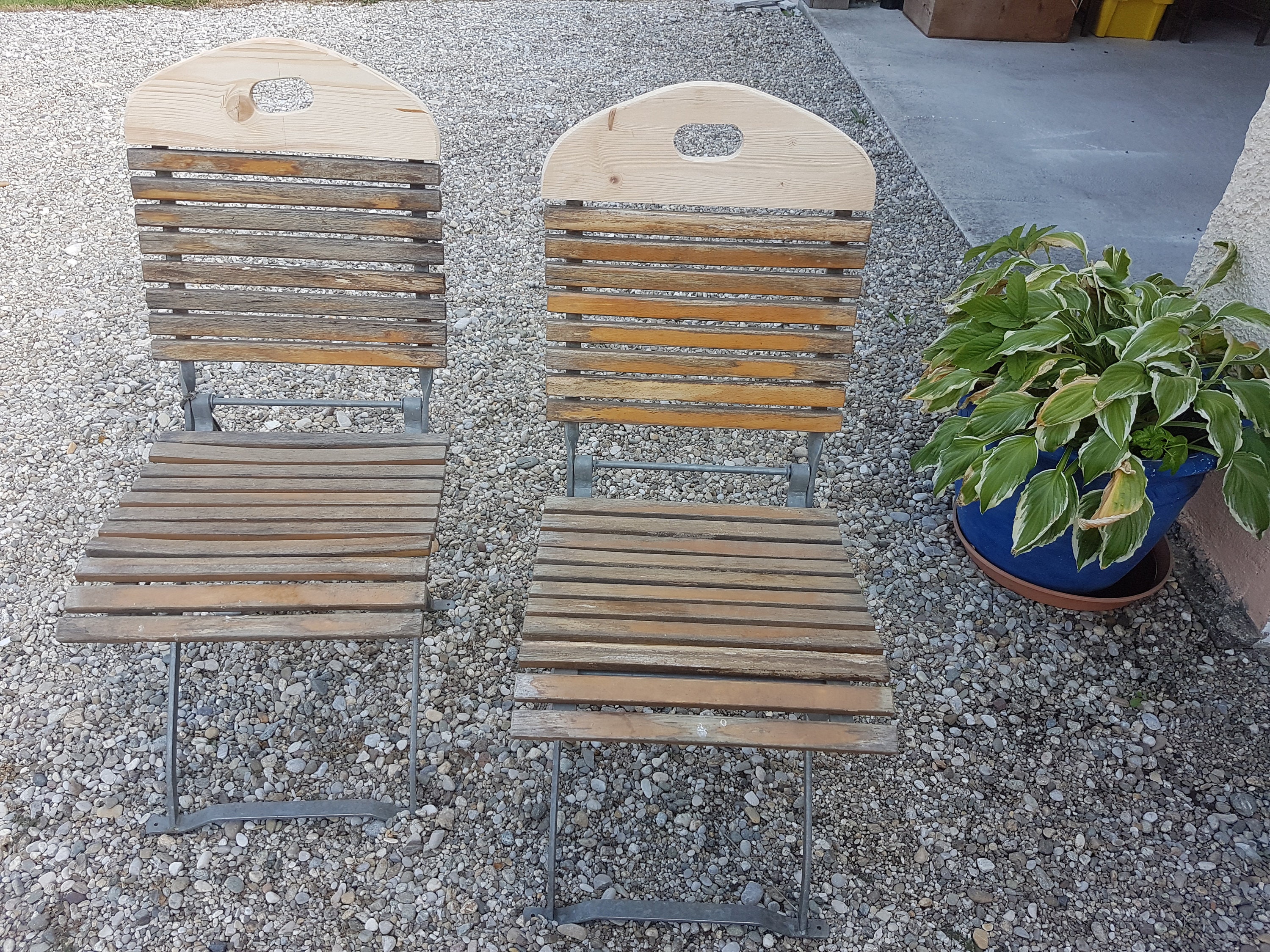 Beer Garden Chair Wooden Chair Vintage Garden Chair Etsy