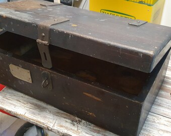 Vintage - valise en bois * boîte en bois * coffre