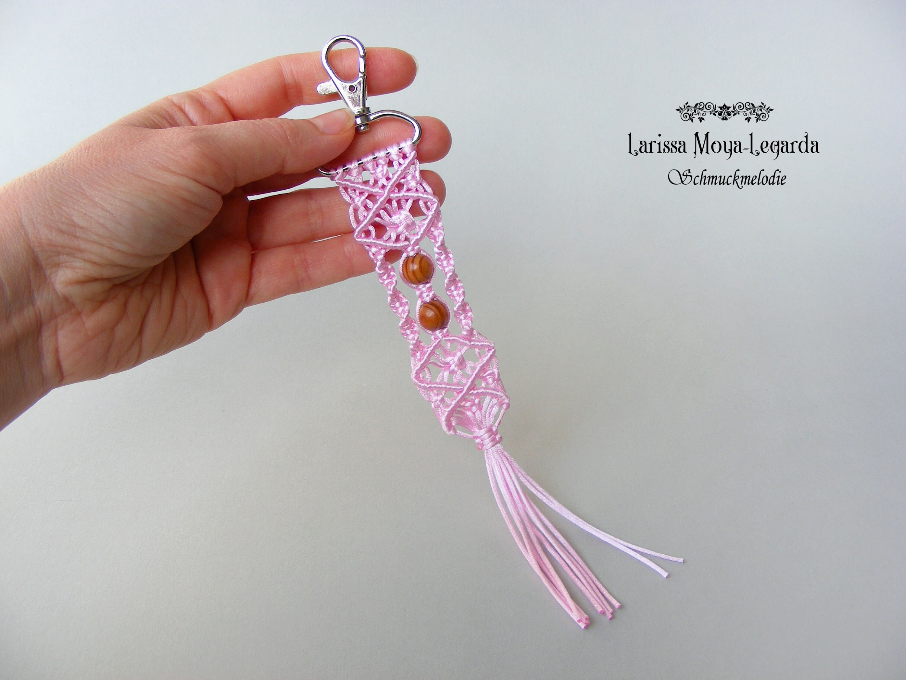 Kirsch Taschenanhänger Rosa - Süßer Bag Charm Für Handtasche & Schlüssel