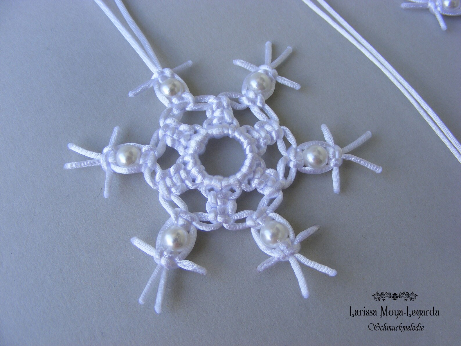 Christbaumschmuck Anhänger Schneeflocke weiß Weihnachtsdeko | Etsy