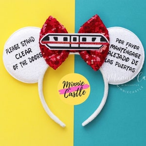 Monorail Mickey Ears, Monorail Mouse Ears, Mickey Ears, Minnie Ears, Mouse Ears Headband, Monorail Ears, Mickey Ears, Characters Ears
