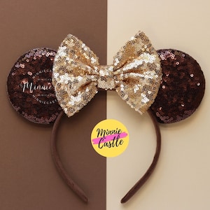 Brown Mickey Ears, Brown Mouse Ears, Minnie Ears, Mickey Ears, Mouse Ears Headband, Brown Ears, Mickey Ears, Mickey Ears, Characters Ears