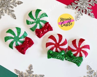Pfefferminz Mausohren Haarspange, Weihnachten Micky Ohren, Urlaub Minni Ohren Clips für Kleinkinder und Kinder, Weihnachtsgeschenk für Mädchen und Erwachsene