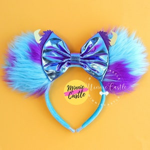 Sully Ears, Mickey Ears, Monsters Mickey Ears, Minnie Ears, Mouse Ears Headband, Sully Mickey ears, Mickey Ears, Characters Ears