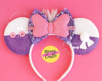 Daisy ears, Daisy Mickey ears, Minnie Ears, White Duck Mouse Ears, Mouse Ears headband, Mickey Ears, Characters Ears