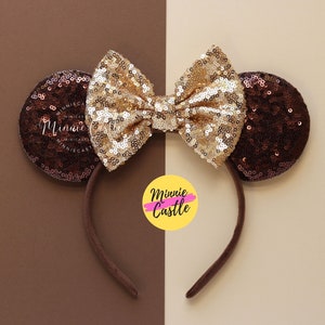 Brown Mickey Ears, Brown Mouse Ears, Mickey Ears, Minnie Ears, Mouse Ears Headband, Brown Ears, Mickey Ears, Mickey Ears, Characters Ears