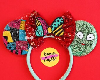 Sally-Maus-Ohren, Micky-Ohren, Weihnachten-Minnie-Ohren, Albtraum-Ohren, Maus-Ohren-Stirnband für Kinder und Erwachsene, Halloween-Charaktere Ohren