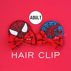 Spider Mickey ears, Mickey Ears Hair Clips, Mickey ears, Minnie Hair Clips, Super hero Mouse ears, Mouse Ears Hair Clips for Adults and Teen