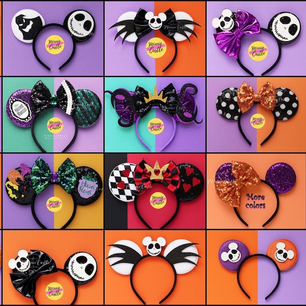 Halloween Mouse Ears Headband for Adults & Kids | Spooky Theme Park Accessory