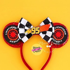 Cars ears, Mickey Ears, Cars Mickey Ears, McQueen Mouse Ears, Minnie Ears, Mouse Ears headband, Mickey Ears, Characters Ears, Mickey Ears
