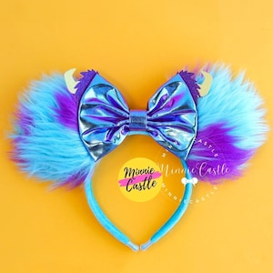 Sully Ears, Mickey Ears, Monsters Mickey Ears, Minnie Ears, Mouse Ears Headband, Sully Mickey ears, Mickey Ears, Characters Ears