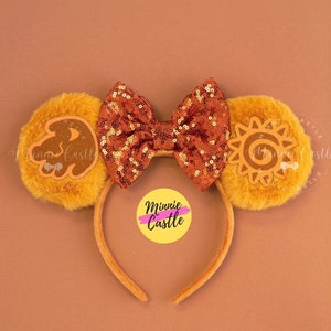 Lion Mickey Ears, Animal King Mouse Ears, Mickey Ears, Lion Fur Mickey Ears, Minnie Ears, Mouse Ears headband, Mickey Ears, Characters Ears