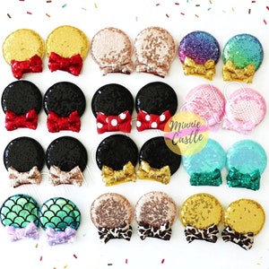 Mickey ears Hair clips, Minnie ears, Mouse ears, Mouse ears hair clips for kids and toddlers, Mickey hair clips, characters ears hair pins
