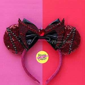 Scarlet Ears, Mickey Ears, Witch Mouse Ears, Minnie Ears, Super Hero Mouse Ears, Scarlet Mickey Ears, Super Girl Ears,  Mouse Headband