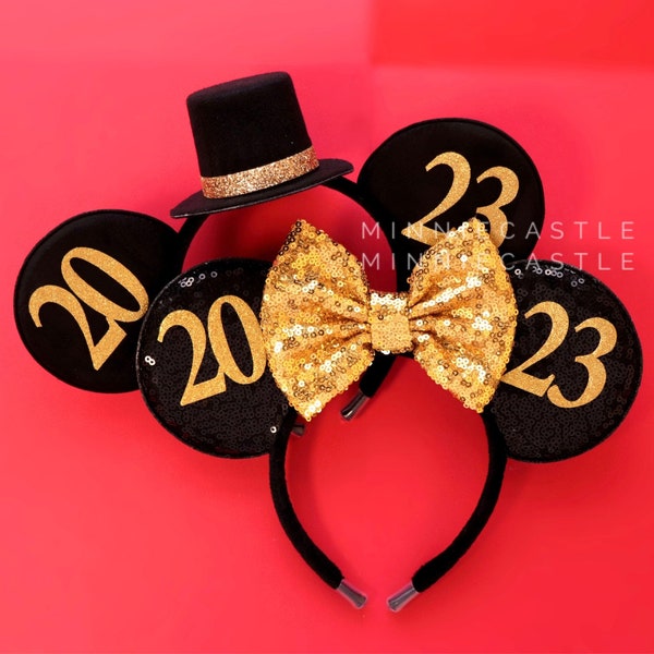 Minnie ears, New years eve Mickey ears, 2023 New years ears, 2023 graduations ears, Mouse ears, Mickey ears, Happy new years Minnie ears