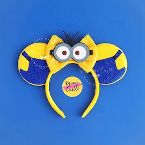 Universal Minion Ears, Mickey Ears, Minnie Ears, Despicable Mouse Ears, Characters Ears, Kevin & Bob, Gift Idea for Adults and Kids