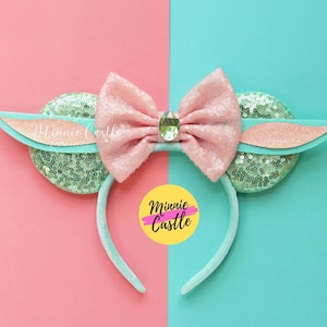 Baby Alien Ears, Mickey ears, Baby Alien Mickey ears, Minnie Ears, Mouse headband, Baby Alien Ears for adults and kids, Alien ears, green