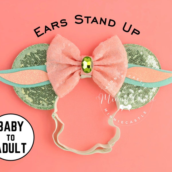 Baby Alien ears, Mickey ears, Alien Mickey Ears, Mickey Ears, Mouse ears with adjustable Elastic headband Adults and kids, Characters Ears