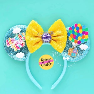Up Mickey Ears, Minnie Ears, Mickey Ears, Up Mouse ears, Up Ears, Characters Ears, Mouse Ears headband Adults kids, Mickey Ears Gifts