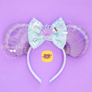 Mermaid Mickey Ears, Mickey ears, Mermaid Seashells Minnie Ears, Minnie ears, Mermaid Minnie Ears, Minnie Ears, Characters Ears, Mouse Ears