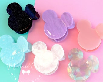 Mickey Claw Clip, LARGE Mickey Ears Hair Clip, Mouse Claw Clip, Mouse Claw Hair Clip, Mickey Hair Clips, Mouse Ears Clips Women and Adults