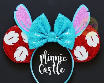 Hawaiian Ocean Friend Ears, Tropical Vacation Mouse Ears, Mickey ears, Minnie Ears, Mouse Ears Headband, Mickey Ears, Characters Ears,