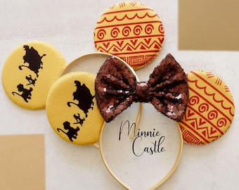 Löwe Micky Ohren, Tier König Maus Ohren, Micky Ohren, Animal Kingdom Ohren, Minnie Ohren, Maus Ohren Stirnband, Micky Ohren, Charaktere Ohren