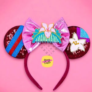 Mullan Asian Princess ears, Mickey Ears, Asian Warrior Mickey Ears, Minnie Ears, Asian Princess Ears, Mouse Ears Headband, Characters Ears