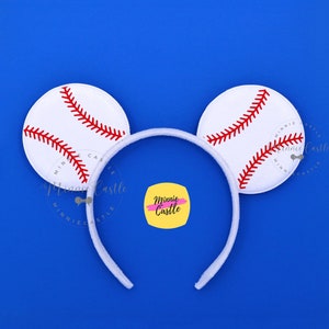 Baseball Mickey Ears, Sports Mouse ears, Mickey Ears for Boys, Baseball Ears, Minnie Ears, Mouse Ears Headband, Mickey Ears, Mickey Ears