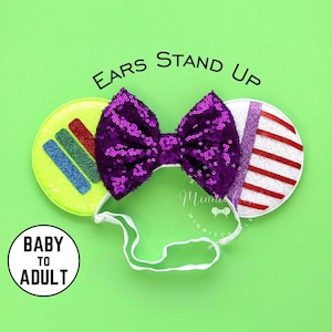 Buzz Ears, Toy Cowboy Ears, Buzz Mickey Ears, Adult Mouse ears, Minnie Ears, Mouse Ears with Elastic Headband, Toy Character Ears