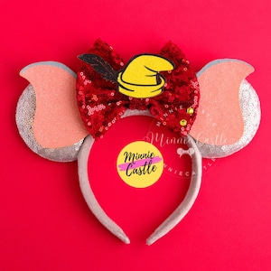 Whimsical Elephant Mouse Ears, Mickey Ears, Minnie Ears, Flying Elephant Ears Headband, Character Mouse Ears for Adults & Kids