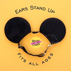 Minnie Ohren, Mickey Ohren, Männer Mickey Ohren elastisches Stirnband, Maus Ohren Stirnband, Mickey Ohren mit Stretch-Band, Erwachsene Mickey Ohren