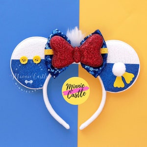 Donald Mickey ears, Mickey ears, White Duck Mouse Ears, Minnie Ears, Mouse Ears headband, Mickey Ears, Characters
