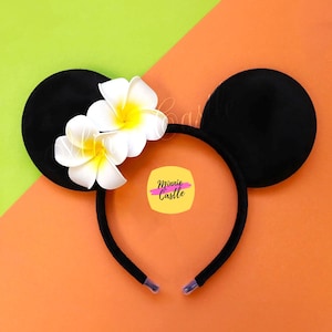 Moanas Mickey Ears, Hawaiian Flower Mouse Ears, Mickey Ears, Moana Ears, Minnie Ears, Mouse Ears headband, Princess Ears, Characters Ears