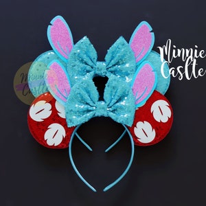 Hawaiian Tropic Buddy Mouse Ears, Hawaiian Mickey ears, Mouse Ears, Minnie Ears, Mouse Ears Headband, Mickey Ears, Characters Ears