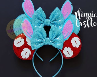 Hawaiian Tropic Buddy Mouse Ears, Hawaiian Mickey ears, Mouse Ears, Minnie Ears, Mouse Ears Headband, Mickey Ears, Characters Ears